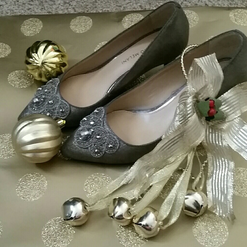 Bronze low heels